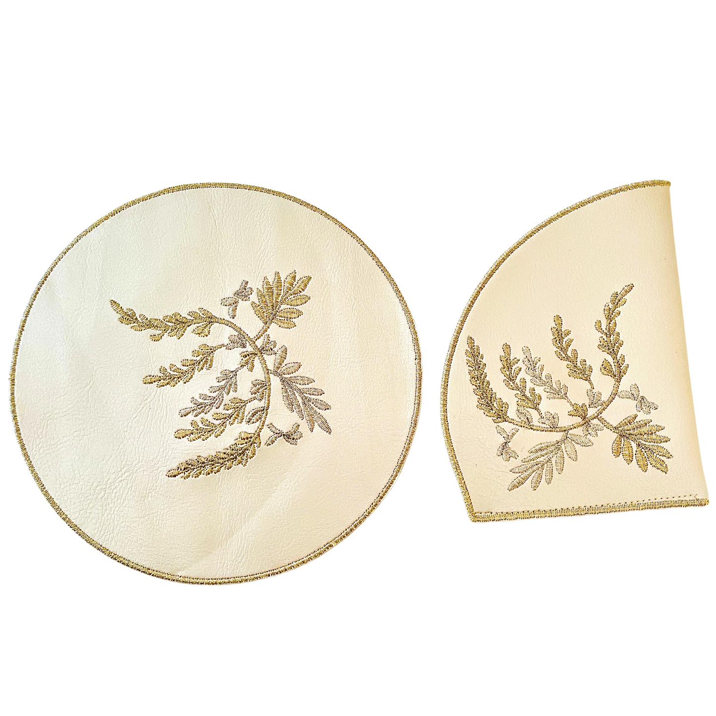 Napperons Dessous de Théière Doré