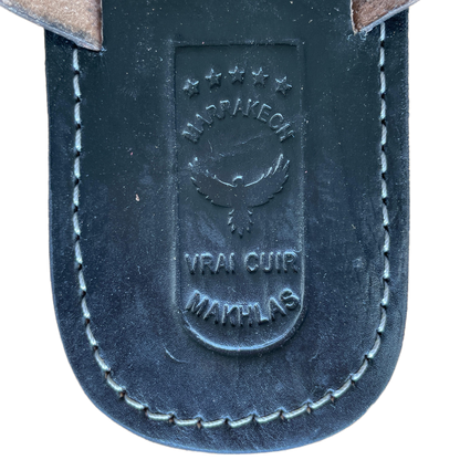 Sandales Cuir Noir