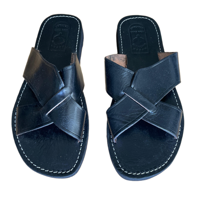 Sandales Cuir Noir