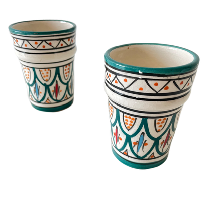 2 Verres  en céramique
