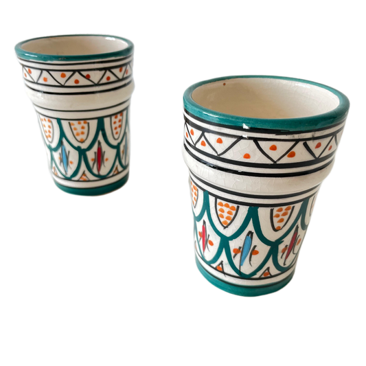 2 Verres  en céramique