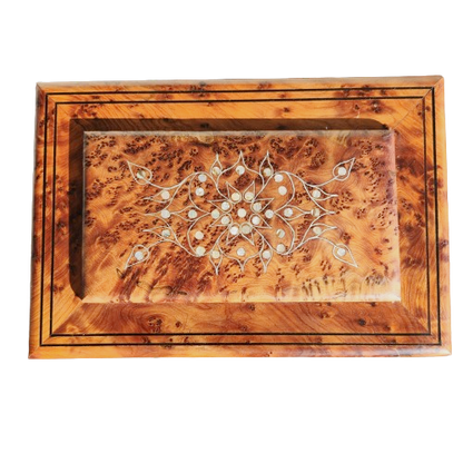 Boîte à bijoux en bois de Thuya
