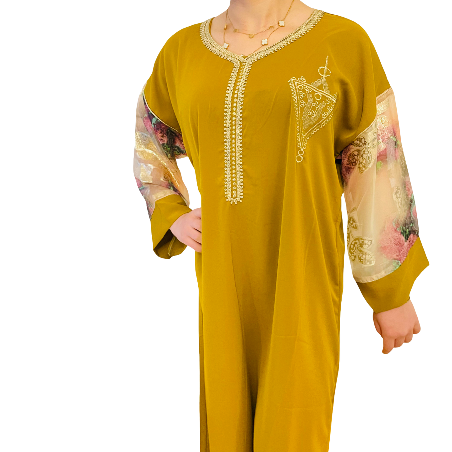 Gandoura Jaune Moutarde