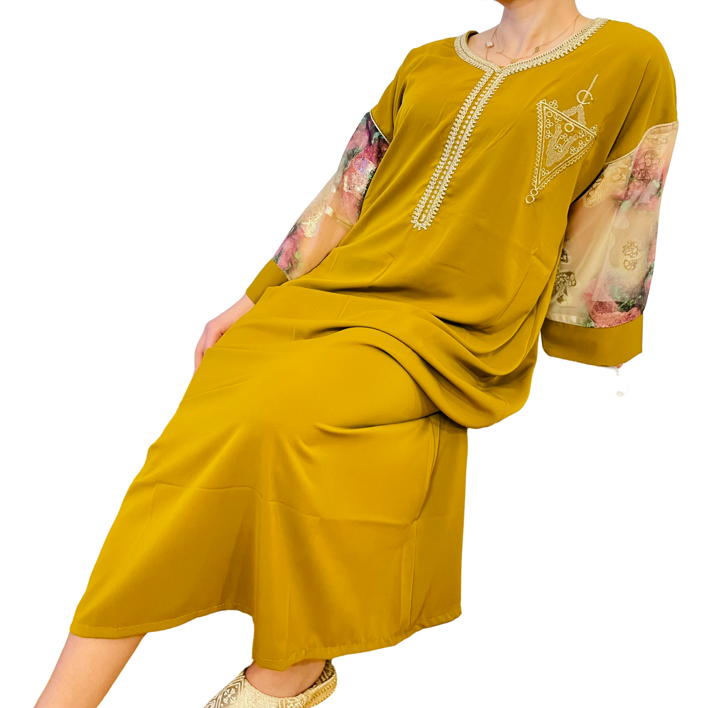 Gandoura Jaune Moutarde